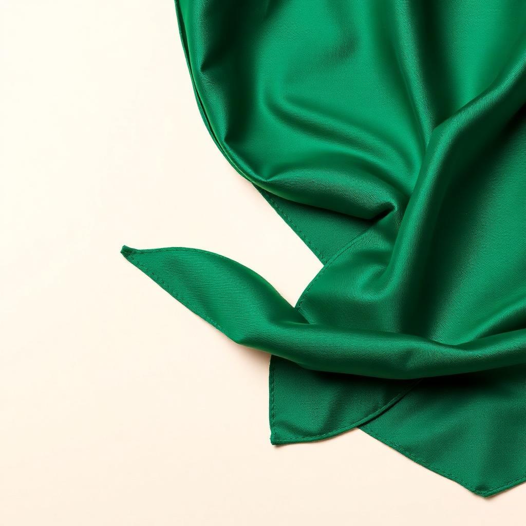 Emerald Silk Square Scarf