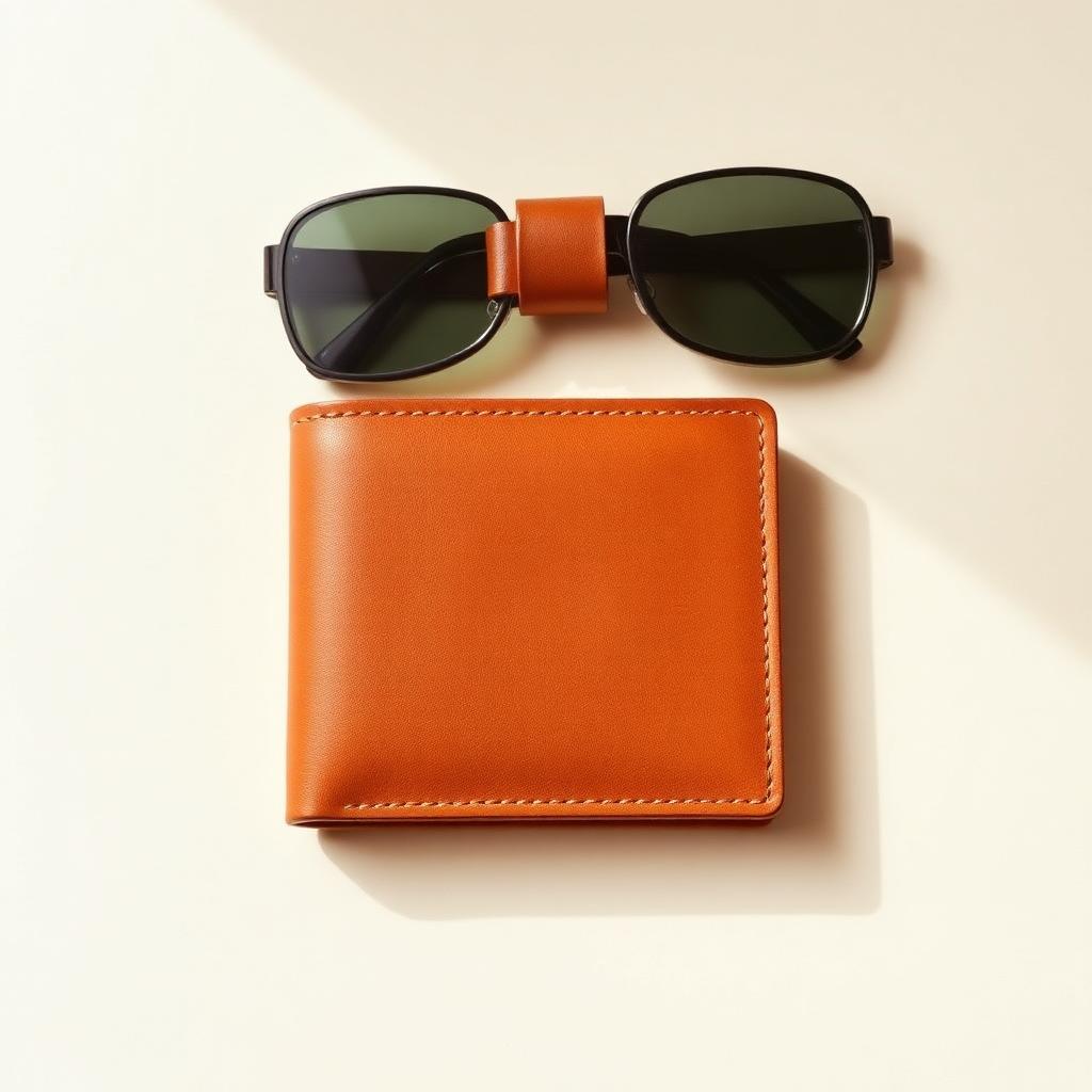 Tan Leather Bifold Wallet