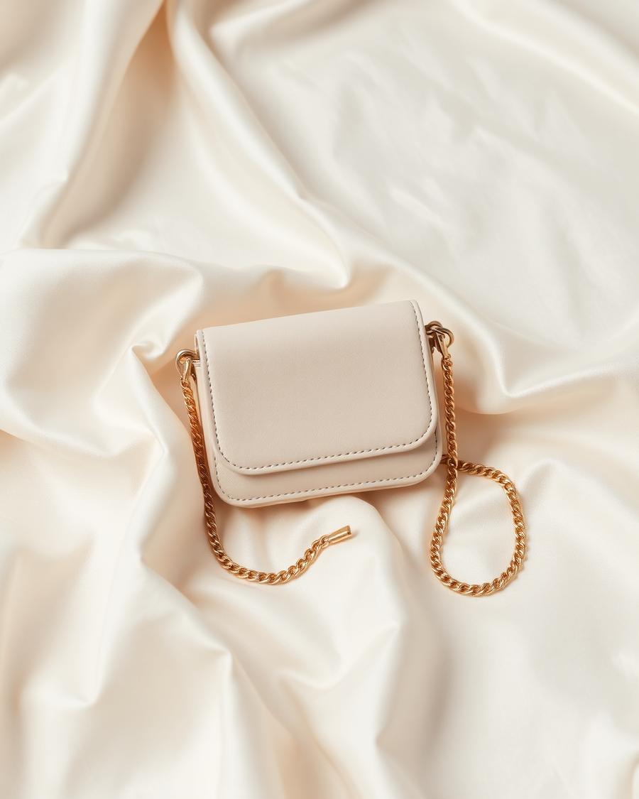 Ivory Mini Chain Crossbody
