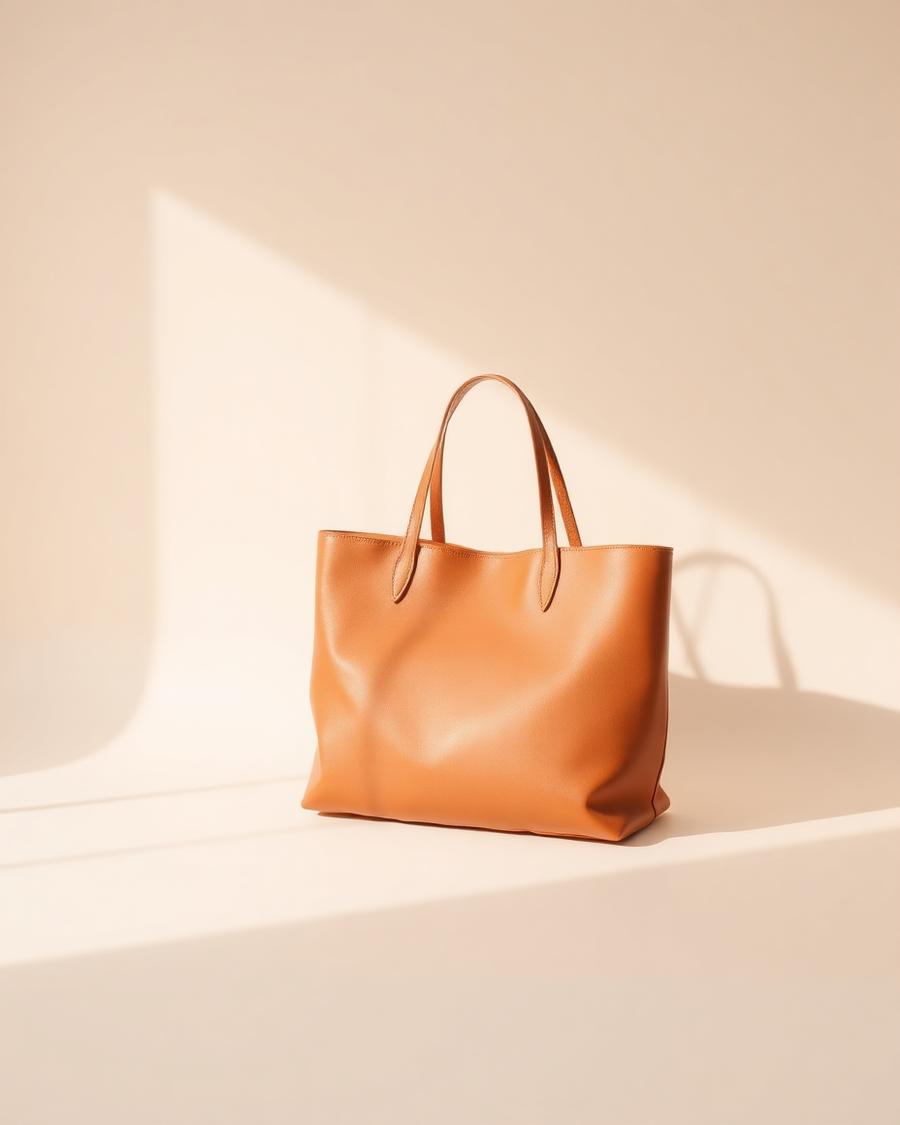 Caramel Leather Everyday Tote