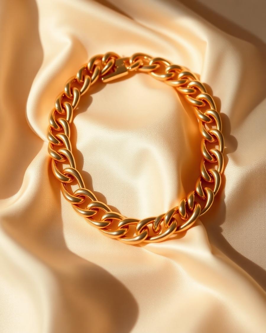Chunky Gold Curb Chain Necklace